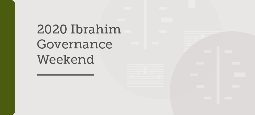 2020 Ibrahim Governance Weekend