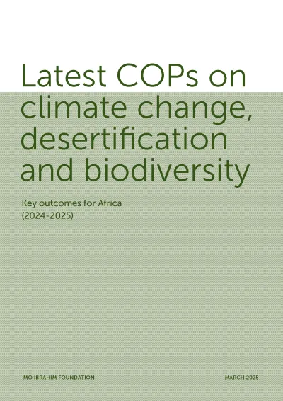 Latest COPs on climate change, desertification and biodiversity