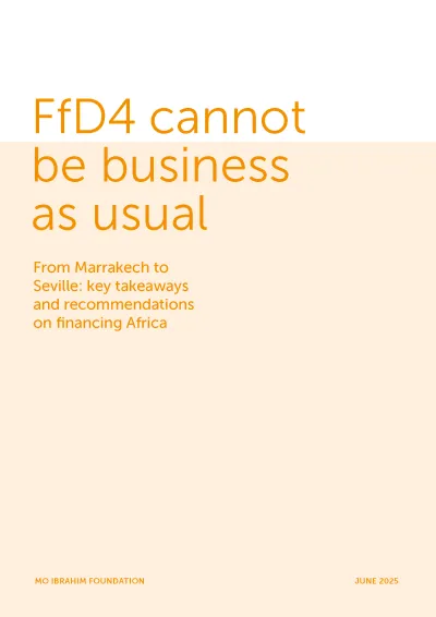 FfD4 cannot be business as usual