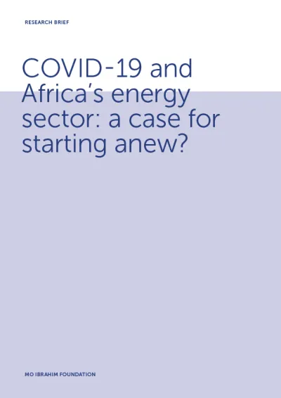 COVID-19 and Africa’s energy sector