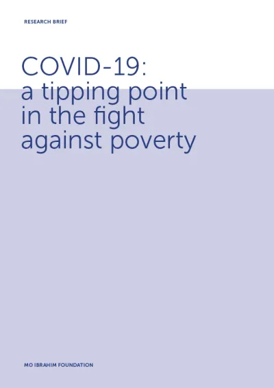 COVID-19: a tipping point in the fight against poverty