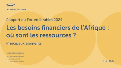 Les besoins financiers de l’Afrique : où sont les ressources ?