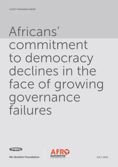 Africans’ commitment to democracy declines in the face of growing governance failures